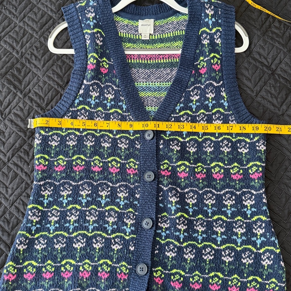 Maeve Multicolor Knit Vest - Picture 5 of 7